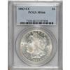 Image 1 : 1883-CC S$1 MS66 PCGS. The reverse is prooflike and th