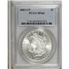 Image 1 : 1883-CC S$1 MS66 PCGS. Highly lustrous with strong hig