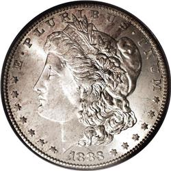 1883-S S$1 MS64 PCGS. The sharply detailed, lightly to
