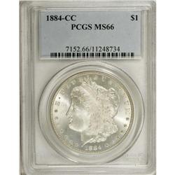 1884-CC S$1 MS66 PCGS. Light gold toning is noted on t