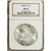 Image 1 : 1884-CC S$1 MS66 NGC. A highly lustrous and slightly f