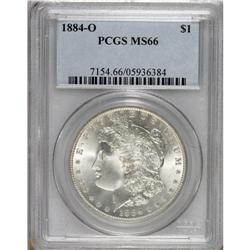 1884-O S$1 MS66 PCGS. Bright untoned surfaces exhibit