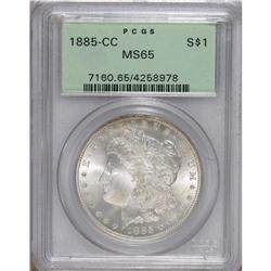 1885-CC S$1 MS65 PCGS. The 1885-CC is a low-mintage is