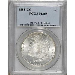1885-CC S$1 MS65 PCGS. The radiantly lustrous surfaces