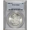 Image 1 : 1885-CC S$1 MS65 PCGS. A premium and appealing Gem, wi