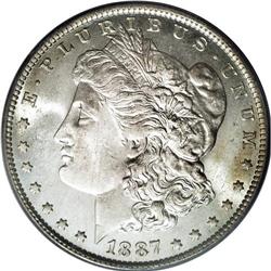 1887-O S$1 MS65 PCGS. This is a fully lustrous beauty