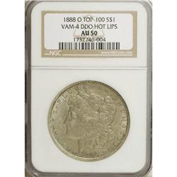 1888-O S$1 Doubled Die Obverse AU50 NGC. VAM-4. A Top