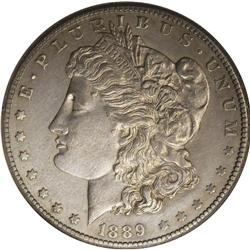 1889-CC S$1 --Cleaned--ANACS. AU53 Details. Stone-gray
