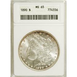 1890 S$1 MS65 ANACS. David Bowers (2006) writes that t