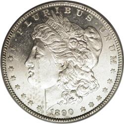 1890 S$1 MS64 Deep Mirror Prooflike PCGS. David Bowers
