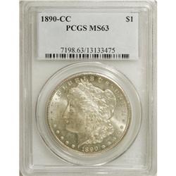 1890-CC S$1 MS63 PCGS. Pleasing luster issues from lig