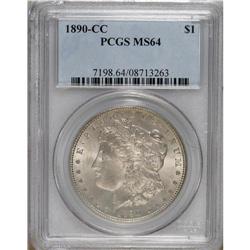 1890-CC S$1 MS64 PCGS. Hints of gold-beige color rest