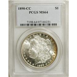 1890-CC S$1 MS64 PCGS. A band of golden-brown toning e