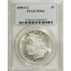 1890-CC S$1 MS64 PCGS. Vibrant luster emanates from sl