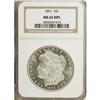 Image 3 : 1891 S$1 MS65 Deep Mirror Prooflike NGC. The high-mint