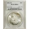Image 1 : 1891-CC S$1 MS63 PCGS. A shining Select representative