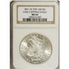 1891-CC S$1 MS64 NGC. VAM-3. A Top 100 Variety. The "S
