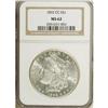 Image 1 : 1892-CC S$1 MS62 NGC. Boldly struck and untoned with f