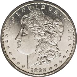 1892-CC S$1 MS62 Deep Mirror Prooflike PCGS. Outstandi