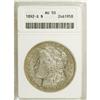 1892-S S$1 AU50 ANACS. Delicate gold peripheral toning