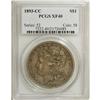 Image 1 : 1893-CC S$1 XF40 PCGS. This important issue had a mint