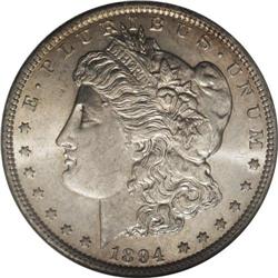 1894 S$1 MS64 NGC. Aside from the proof only 1895 Morg