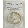 1895-O S$1 AU55 PCGS. Bright surfaces exhibit ample lu