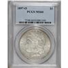 1897-O S$1 MS60 PCGS. Whispers of light tan color grav