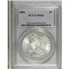 Image 1 : 1898 S$1 MS66 PCGS. A sharply struck Premium Gem with