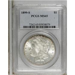 1899-S S$1 MS65 PCGS. Well struck, evidenced by good d