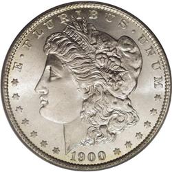 1900-O/CC S$1 MS65 PCGS. VAM-11. A strongly lustrous a