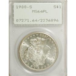 1900-S S$1 MS64 Prooflike PCGS. An attentively struck