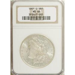 1901-O S$1 MS66 NGC. A well struck and satiny represen