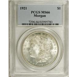 1921 S$1 MS66 PCGS. A perennially derided issue, the 1