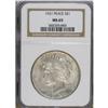 Image 1 : 1921 S$1 MS65 NGC. Well struck with satiny luster and