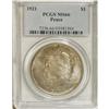 Image 3 : 1921 S$1 MS66 PCGS. Delicate splashes of gold toning g