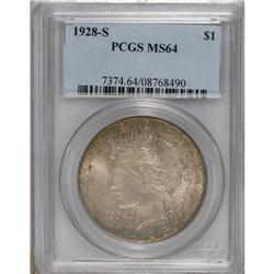 1928-S S$1 MS64 PCGS. The 1928-S is usually lightly st