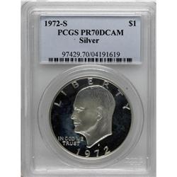 1972-S S$1 Silver PR70 Deep Cameo PCGS. Unbelievable C