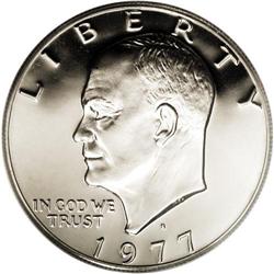 1977-S $1 PR70 Deep Cameo PCGS. In 1977 the design for