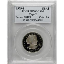 1979-S SBA$ Type Two PR70 Deep Cameo PCGS. A perfect e
