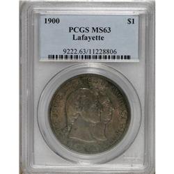 1900 S$1 Lafayette Dollar MS63 PCGS. DuVall 1-B. A dee