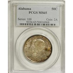 1921 50C Alabama MS65 PCGS. The central obverse and re