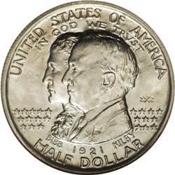 1921 50C Alabama 2x2 MS66 NGC. While controversy exist