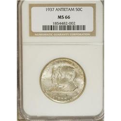 1937 50C Antietam MS66 NGC. Light rose and apricot ton