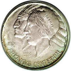 1936-D 50C Arkansas MS67 PCGS. Commemorative collector