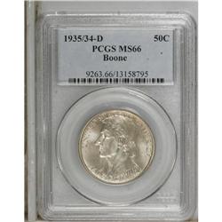 1935/34-D 50C Boone MS66 PCGS. Although written like a