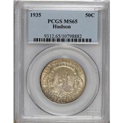 1935 50C Hudson MS65 PCGS. Pleasing luster resides on