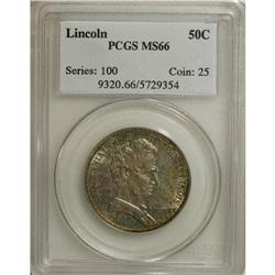 1918 50C Lincoln MS66 PCGS. Ineffable sage, violet, ic