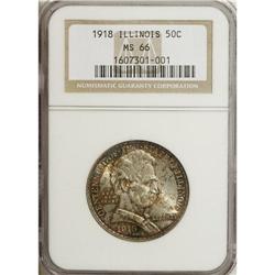 1918 50C Lincoln MS66 NGC. Although the coin celebrate