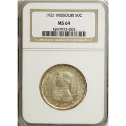 1921 50C Missouri MS64 NGC. The 100th anniversary of s